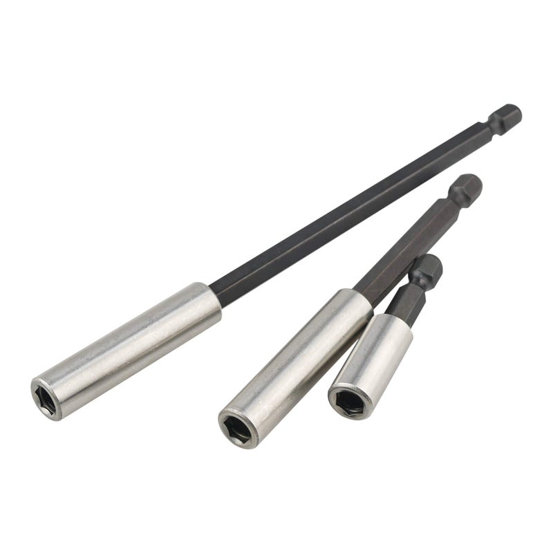 KAIFNT K405 Magnetic Bit Holder with Retaining Ring, 2, 4, 6-inch Extensions, 3-Piece - Image 1